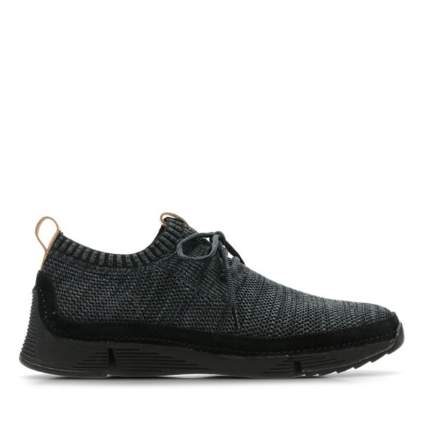 Clarks Mens Tri Native Trainers Black | USA-2507968